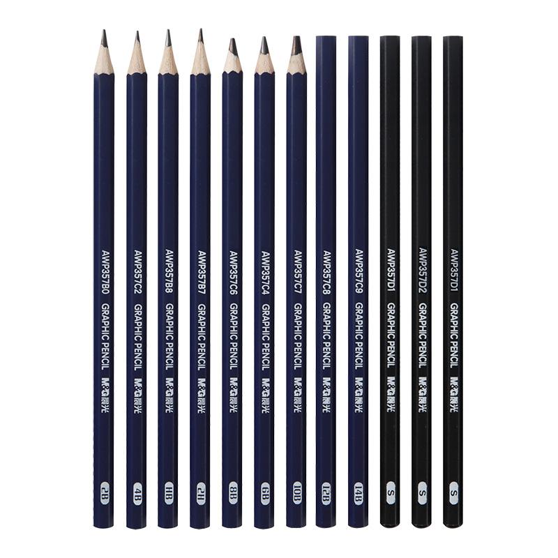 M&G HB Wood Pencil with Eraser in Dozen Box 309A9 (AURORA) Product Image