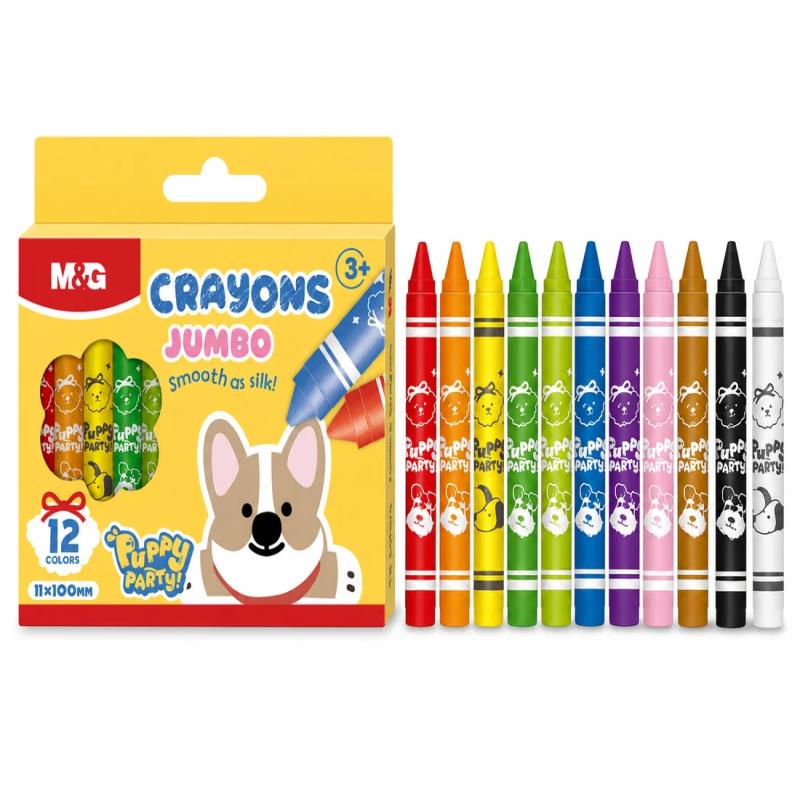 M&G Puppy Dog Crayons 11x100mm X4241 Product Image