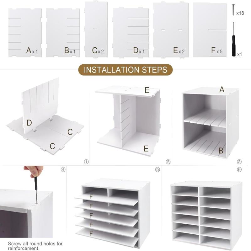 Bankers Box Decorative Literature Sorter Pinstripe, White Zoom Image 3